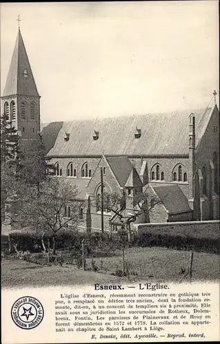 Ak Esneux Wallonien Lüttich, l'Eglise
