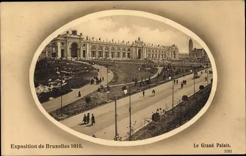 Ak Bruxelles Brüssel, Exposition 1910, Weltausstellung, Le Grand Palais