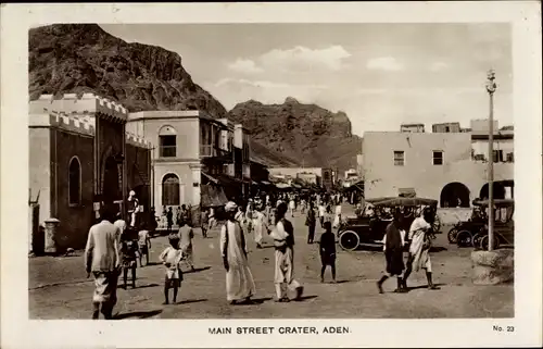 Ak Aden Jemen, Main Street crater, Autos, Straßenpartie