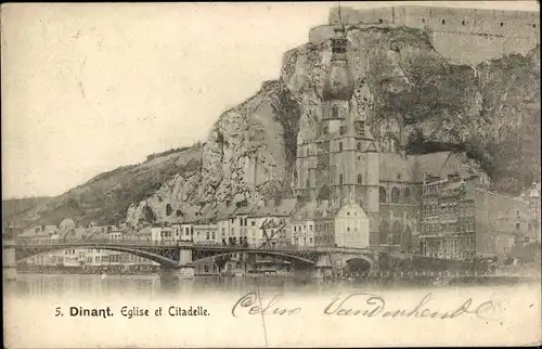 Ak Dinant Wallonien Namur, Eglise et Citadelle