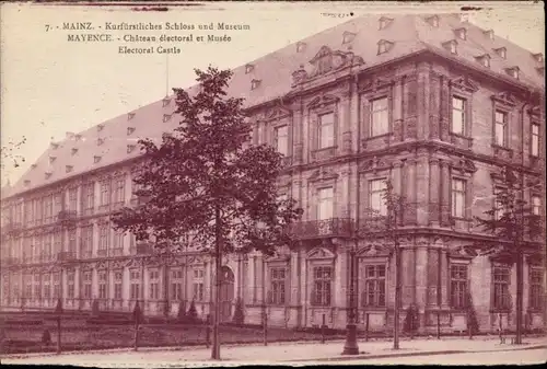 Ak Mainz Rheinland Pfalz, Kurfürstliches Schloss und Museum