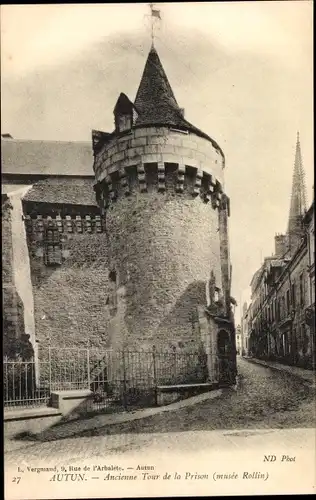 Ak Autun Saône-et-Loire, Tour de la Prison