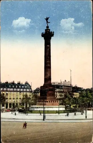 Ak Paris IV, Place de la Bastille