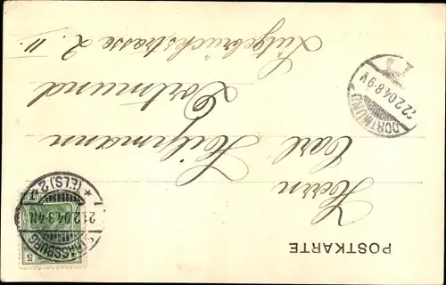 Passepartout Ak Strasbourg Straßburg Elsass Bas Rhin, Münsteruhr