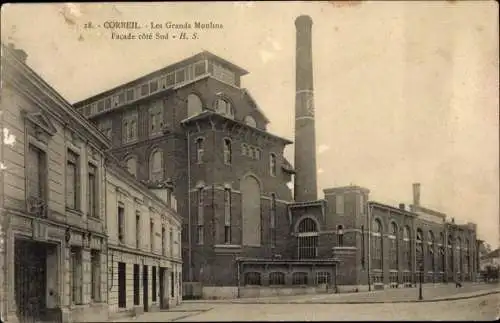 Ak Corbeil Essonne, Les Grands Moulins