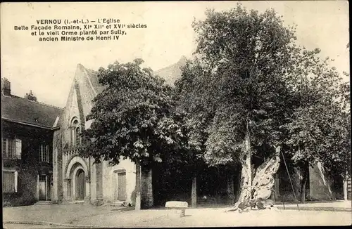 Ak Vernou Indre et Loire, L'Eglise