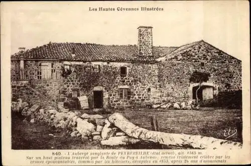 Ak Peyrebeilhe Ardèche, L'Auberge sanglante (etat actuel), Les Hautes-Cevennes Illustrees