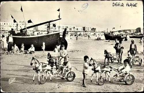 Ak Berck Plage Pas de Calais, Strandszene, Kinderspielzeug