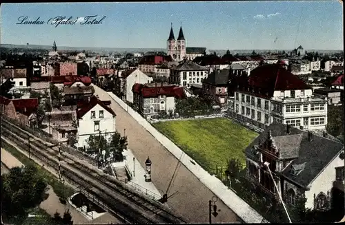 Ak Landau in der Pfalz, Totale