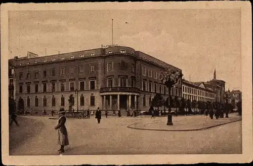 Ak Wiesbaden, Schloss, Außenansicht