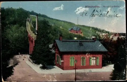 Ak Wiesbaden in Hessen, Nerobergbahn