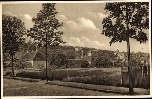 Ak Dresden, Trachenberge, Wilder-Mann-Gut von der Marsdorfer Straße aus