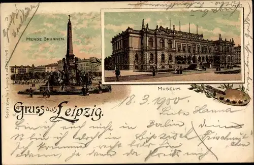 Litho Leipzig in Sachsen, Mendebrunnen, Museum