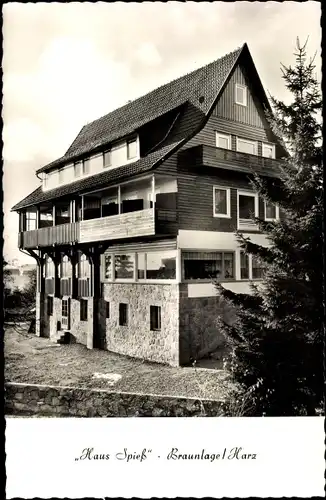 Ak Braunlage im Oberharz, Haus Spieß, Außenansicht, Herzog-Johann-Albrecht-Straße 50