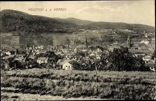 Ak Neustadt an der Weinstraße, Panorama, Kirchturm