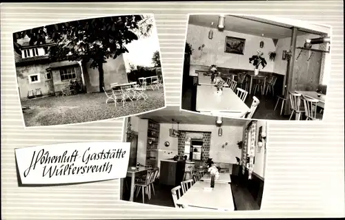 Ak Wülfersreuth Bischofsgrün im Fichtelgebirge, Gaststätte Gerda Schoen, Außenansicht, Speisesaal