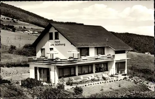 Ak Willingen im Upland Waldeck Hessen, Haus am Südhang, Außenansicht