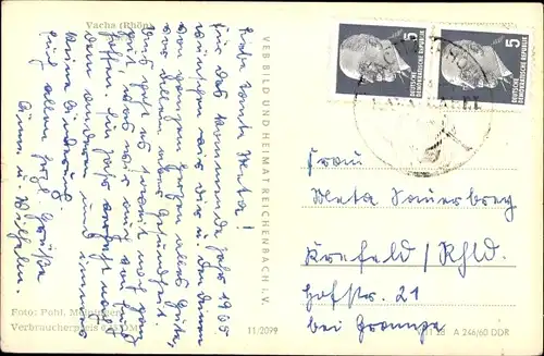 Ak Vacha in der Rhön Thüringen, Marktbrunnen