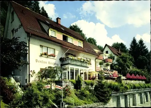 Ak Triberg im Schwarzwald, Bergcafe-Hotel-Pension Börschig, Außenansicht, Am Kapellenberg