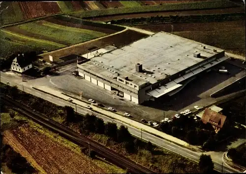 Ak Ellhofen in Württemberg, Zentrale der Störzbach Betriebe, Luftaufnahme