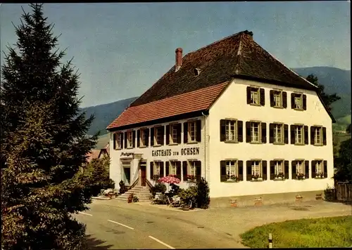 Ak Altsimonswald Simonswald im Schwarzwald, Gasthof und Pension zum Ochsen