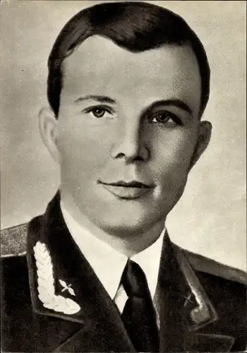 Ak Kosmonaut Juri Alexejewitsch Gagarin, Portrait