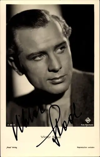 Ak Schauspieler Viktor Staal, Portrait, UFA Film, Ross Verlag A 2562 1