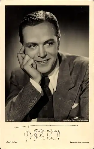 Ak Schauspieler Gustav Fröhlich, Ross Verlag A 2529 1
