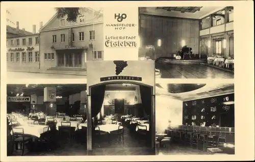 Ak Lutherstadt Eisleben, Mansfelder Hof, Innenansicht