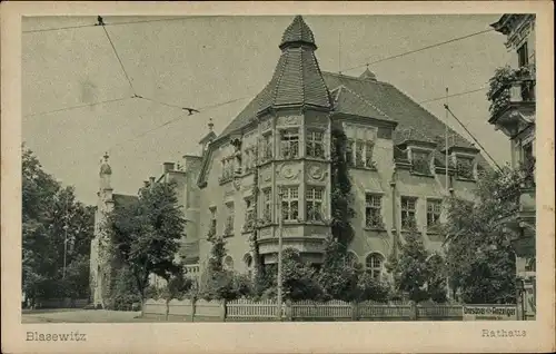 Ak Dresden Ost Blasewitz, Rathaus