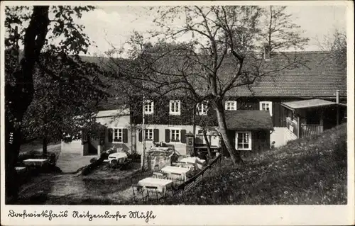 Ak Dresden Nordost Schönfeld Weißig, Dorfwirtshaus Reitzendorfer Mühle, Inh. Hand Wittrisch