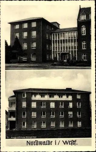 Ak Nordwalde Nordrhein Westfalen, Blick auf das St. Augustinus Hospital