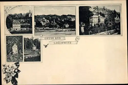 Ak Dresden Loschwitz, Stadtansichten, Schiller-Denkmal