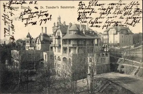 Ak Weißer Hirsch Dresden, Dr. Teuscher's Sanatorium