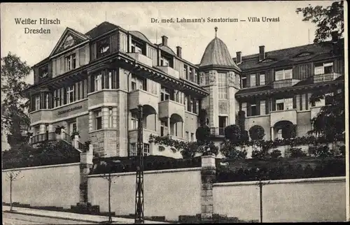 Ak Dresden Weißer Hirsch, Dr. med. Lehmann's Sanatorium, Villa Urvasi