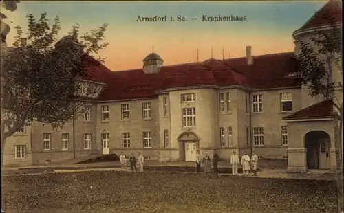 Ak Arnsdorf im Kreis Bautzen, Krankenhaus