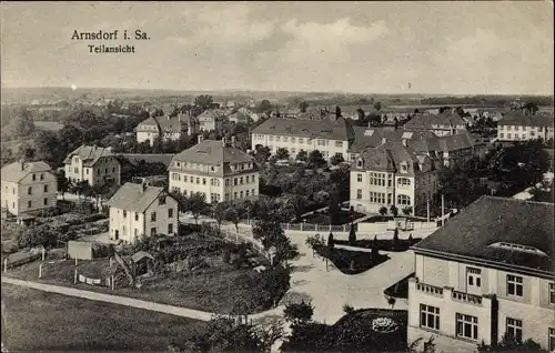 Ak Arnsdorf im Kreis Bautzen, Teilansicht