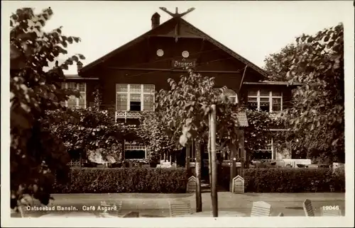 Ak Ostseebad Bansin Heringsdorf auf Usedom, Café Asgard