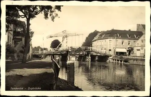 Ak Zehdenick in Brandenburg, Zugbrücke