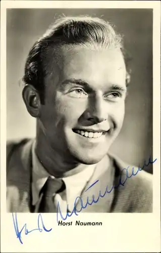 Ak Schauspieler Horst Naumann, Portrait, Autogramm