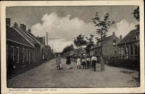 Ak Colijnsplaat Zeeland, Kerkbuurt Zuid