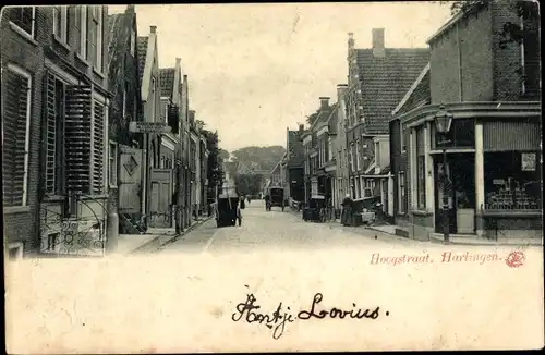 Ak Harlingen Friesland Niederlande, Hoogstraat