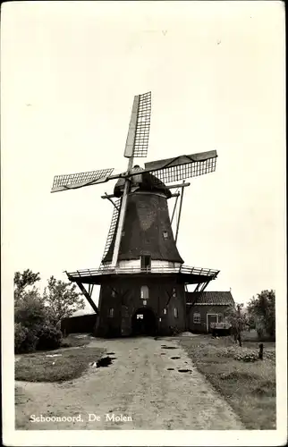 Ak Schoonoord Drenthe Niederlande, De Molen