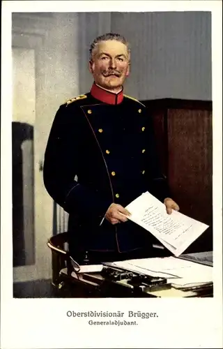 Ak Oberstdivisionär Brügger, Generaladjutant