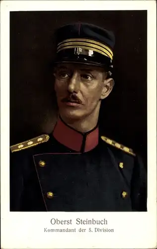 Ak Oberst Steinbuch, Kommandant der 5. Division