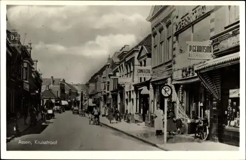 Ak Assen Drenthe Niederlande, Kruisstraat