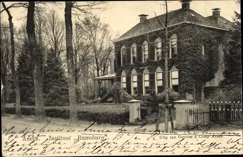 Ak Assen Drenthe Niederlande, Instituut Rozenburg