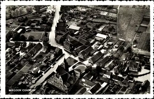 Ak Beegden Limburg Niederlande, Centrum, Fliegeraufnahme