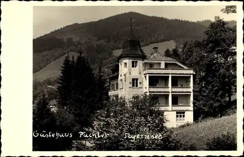 Foto Ak Tegernsee in Oberbayern, Blick auf ein Gästehaus