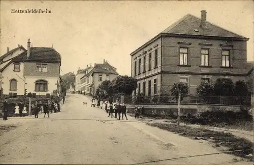 Ak Hettenleidelheim in der Pfalz, Straßenpartie